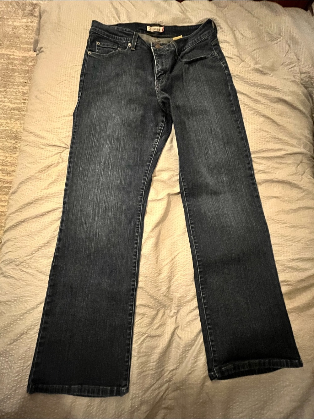 Womens  Levi’s Levis 512 Perfectly Shaping Boot Cut Size 16W Medium Dark Blue - Picture 6 of 14